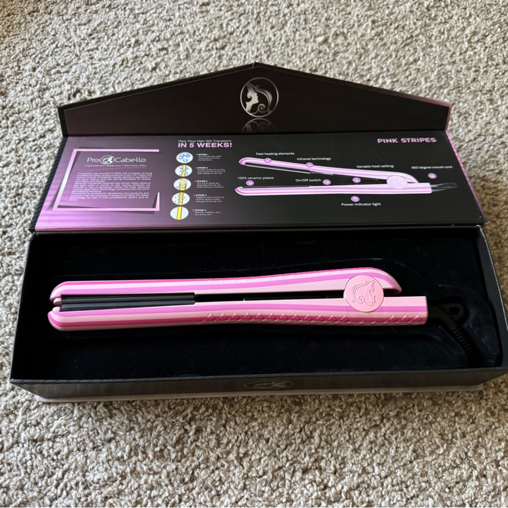 Metallic Pink Professional Hair Straightener